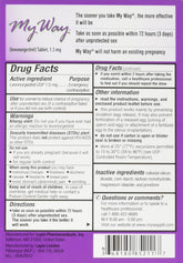 My Way Emergency Contraceptive, 1.5 mg (1 Tablet)